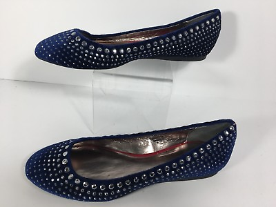 #ad Women#x27;s Espirit Society 9 Blue Jeweled Flat Sandal Summer Round Toe Size 6.5 M $18.76