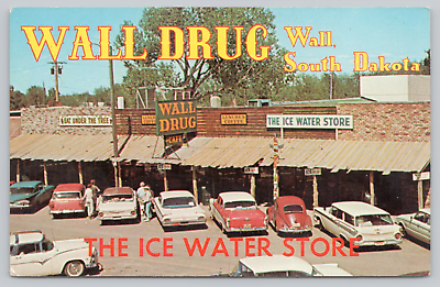 #ad Postcard Wall Drug Store at Wall South Dakota $5.75