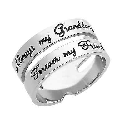 #ad Always My Granddaughter...Engraved Granddaughters Ring amp; Fashion Gifts For Women $24.95