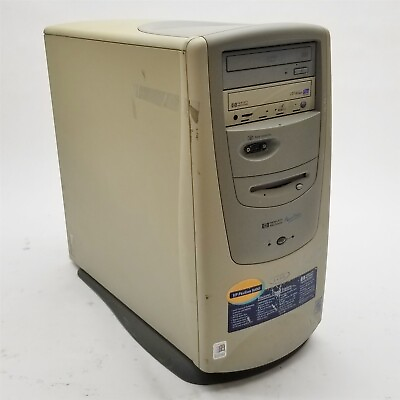 #ad HP Pavilion 8490 Pentium III 500MHz 128MB SDRAM No HDD Retro PC Vintage Desktop $48.00