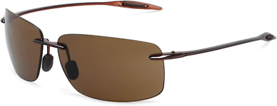 #ad JULI Sports Sunglasses for Men Women Tr90 Rimless Frame for Running Fishing Golf $28.58