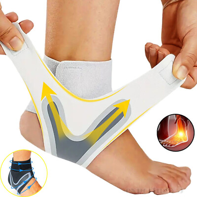 #ad US Ankle Sport Foot Wrap Support Brace Compression Tendon Strap Elastic Bandage $15.79
