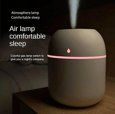 #ad 220ml Portable Mini Cup USB LED Air Humidifier Aroma Home Hydration Device $4.99