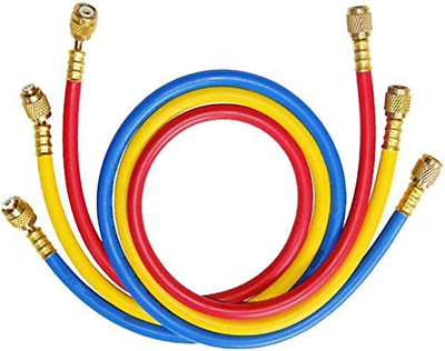 #ad AC Charging Hose 1 4quot; SAE Flare Thread HVAC Air Condition Refrigerant 36 Inches $22.86