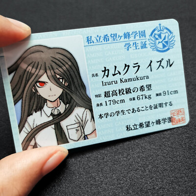 #ad Danganronpa Izuru Kamukura ID Card Limited Student Card Anime Cosplay Prop Gift $18.99