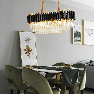 #ad Modern K9 Crystal Ceiling Elegant Chandelier Pendant Fixture Home Lamp Lighting $179.55
