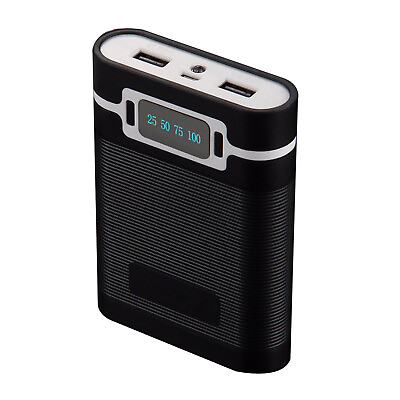 #ad 5V 2.5A 2 USB Ports 2000 12000mAh Power Bank DIY Case For 4*18650 Battery $14.99