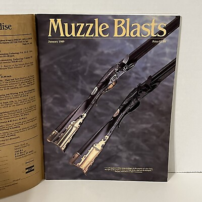 #ad January 1989 Muzzle Blasts Magazine Includes Outer Paper Front and Back Cover $14.99