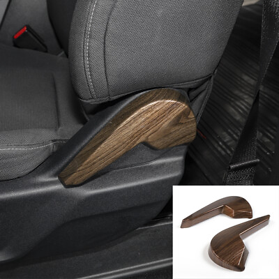 #ad Wood Grain Seat Adjust Handle Trim Cover Bezel For Ford F150 2015 2019 Pair $15.99