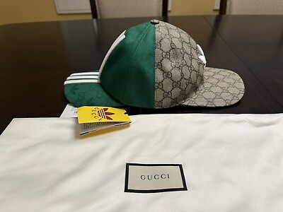 #ad New Gucci x Adidas GG Supreme Logo Double Side Baseball Hat Size XL $349.00