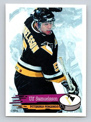 #ad Ulf Samuelsson 1995 96 Panini Stickers #66 Pittsburgh Penguins $1.75
