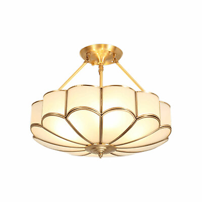 #ad Semi Flush Mount Ceiling Light Fixture Gold Chandelier Brass Chandelier 23quot; Lamp $136.00