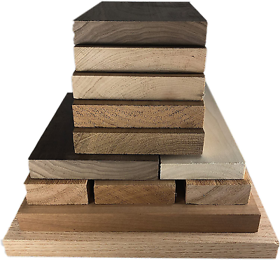 #ad Hardwood Lumber Assortment Mixed Species Large Box of Hobby Wood – Perfect B $73.99
