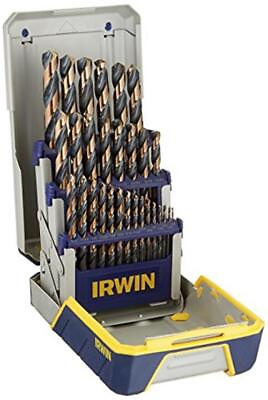 #ad IRWIN Drill Bit Set High Speed Steel 29 Piece Assorted Sizes Styles $14.31
