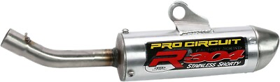 #ad R 304 Shorty Aluminum Slip On Exhaust Silencer Pro Circuit SH02125 RE $146.95