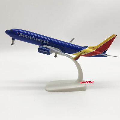 #ad 20cm Diecast Alloy Southwest Airlines Boeing 737 Airplane Model 1 200 Scale Gift $21.99