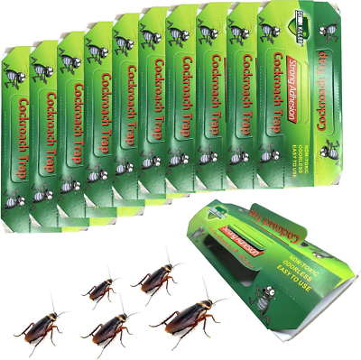 #ad Strong Adhesion cockroach Trap Cockroach Killer Bait Catcher Indoor Office Motel $10.99