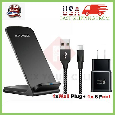 #ad Universal Wireless Phone Charger Fast Charging Stand Dock pad for Mobile Phones $9.94