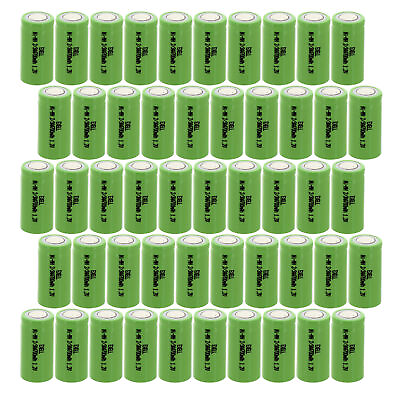 #ad 50pc 2 3AA NiMH 700mAh 1.2V Flat top Rechargeable Battery $89.95