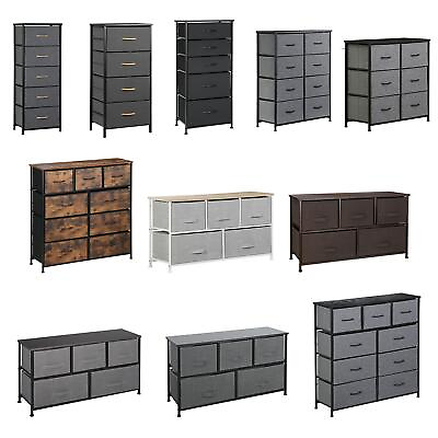 #ad 4 5 6 8 9 Drawers Dresser Fabric Chest of Drawers Storage Tower for Living Room $42.58