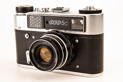 #ad FED 5C 35mm Rangefinder Film Camera with Industar N 61 55mm f 2.8 Lens V25 $71.29