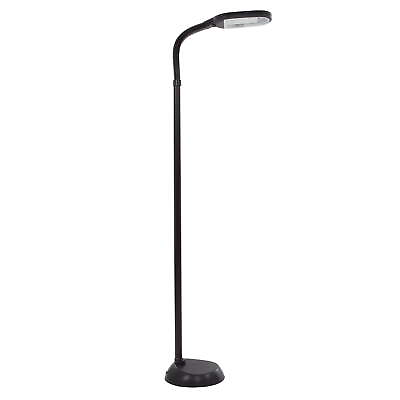 #ad #ad 73 inch Natural Sunlight Floor Lamp with Bendable Neck Black $37.42