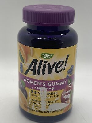 #ad Alive Women#x27;s Daily Multivitamin Gummies Mixed Berry Flavored 60 Ct. EXP 7 24 $11.99