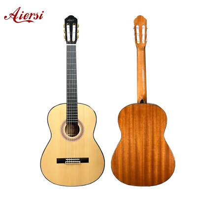 #ad Aiersi 39 Inch Spruce Top solid 6 String Classical Guitar $199.00