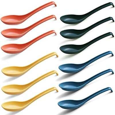 #ad Soup Spoon ECO Friendly Dinner SpoonMade of Food Grade PP BPA FreeEasy Cl... $16.64