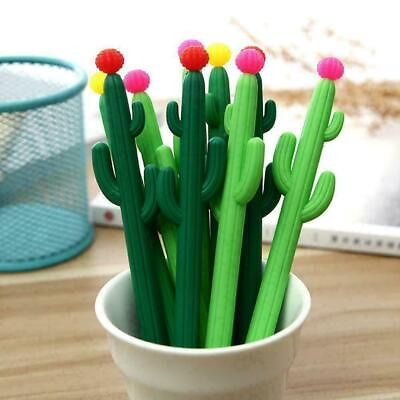 #ad Cute Cactus Design Gel Pen Writing Pen Office School Supplies Gift Sale J9B6 $1.00
