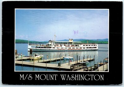 #ad Postcard M S Mount Washington on Lake Winnipesaukee New Hampshire $3.46