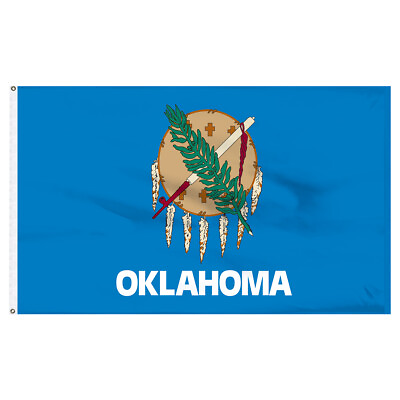 #ad Oklahoma Flag 5 x 8 Feet Nylon $97.99