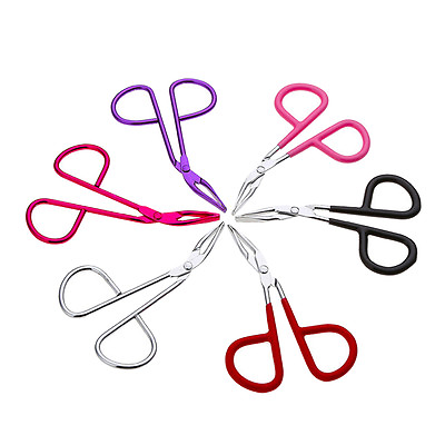 #ad New Scissors Flat Tip Eyebrow Tweezers Clamp Clipper Stainless Removal^go $1.40