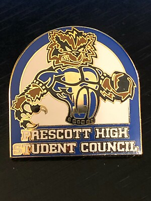 #ad Vintage Collectible Prescott High Student Metal Pin Back Lapel Pin Hat Pin $9.00