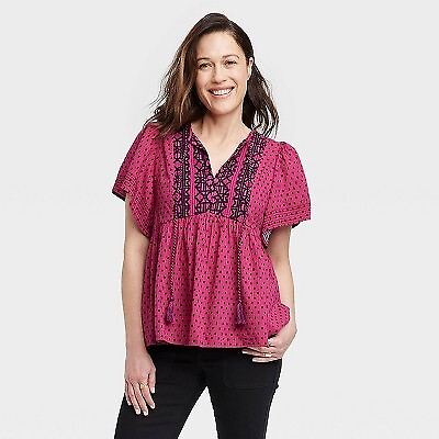 #ad #ad Women#x27;s Flutter Short Sleeve Top Knox Rose $11.99