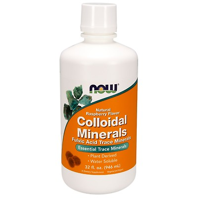 #ad NOW Foods Colloidal Minerals Liquid Raspberry 32 fl. oz. $17.99