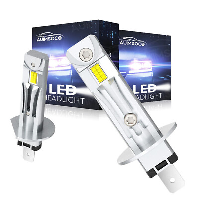 #ad H1 LED Headlight Bulbs Conversion Kit High Low Beam Super Bright White 6500K 2x $39.99