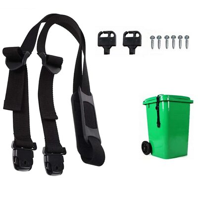 #ad Adjustable Dustbins Secure Lock Straps Outdoor Trash Can Strap Lock for Litte... $19.02