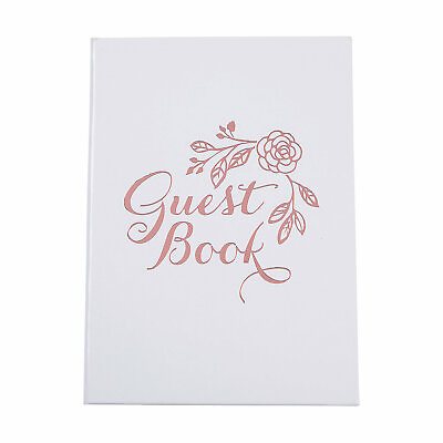 #ad Wedding Guest Book with Rose Gold Foil Accents Wedding Home Decor Wedding amp; $13.59