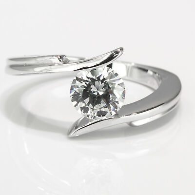 #ad 1 2 3 Carat G SI2 I1 Beautiful Diamond Engagement Ring Round Cut 950 Platinum $2424.51