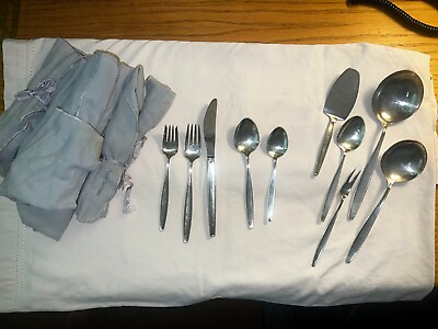 #ad Georg Jensen Sterling flatware in excellent condition and rarely used.  $2100.00