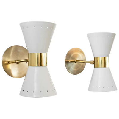 #ad 2 Light Wall Modern Brushed Brass Sputnik chandelier light Fixture $98.79