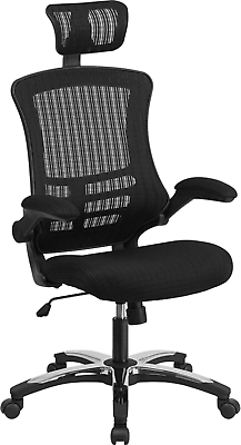 #ad Flash Furniture High Back Black Mesh Swivel Ergonomic Executive Office Chair wit $189.98