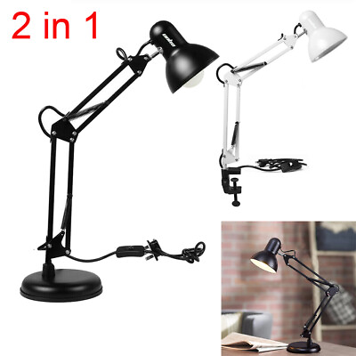 #ad Metal Desk Lamp Adjustable Goose Neck Architect Table Lamp with On Off Switch $29.95