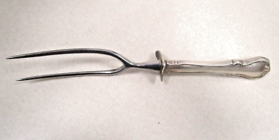 #ad Very Large Sterling Silver French Provincial Carving Fork NO Monogram $57.27