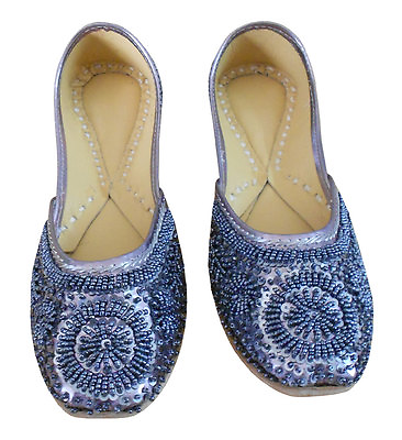 #ad Jutti Wedding Women Indian Punjabi Mojari Shoes Handmade Bellies US 6 10 $47.99