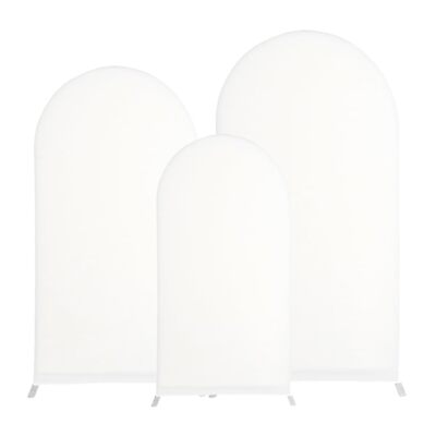 #ad Arch Covers Stretchy Backdrop Set of 3 Wedding Arch Cover Spandex Fitted Arch... $38.26