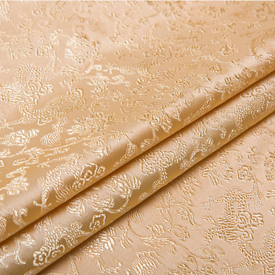#ad Embroidered Brocade Jacquard Silky Satin Fabric Oriental Printed Cloth By Metre $14.81