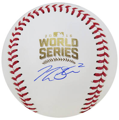 #ad Tommy La Stella Signed Rawlings Official 2016 World Series MLB Baseball SS COA $125.06