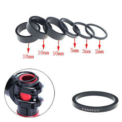 #ad 6X Bicycle Headset Washer MTB Road Bike Headset Washer Front Stem Fork Spacers^ $9.80
